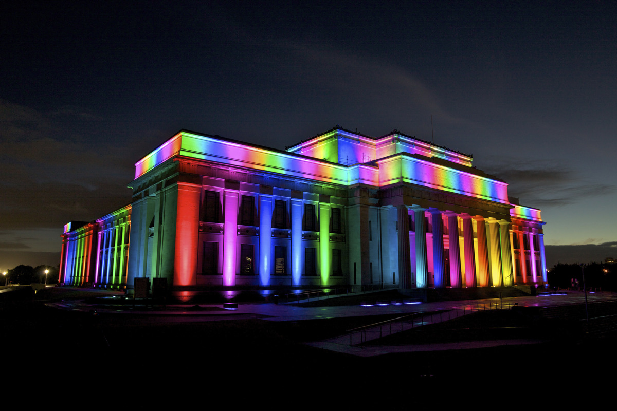 Auckland Museum Rainbow Lighting Te Taunga Community Hub